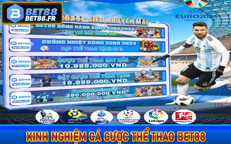 Những kinh nghiệm đặt cược thể thao bet88 từ cao thủ 